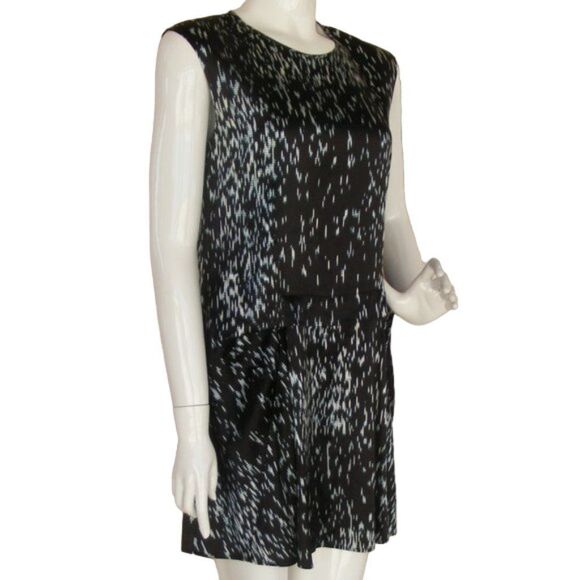 THEORY Mini Dress, 4, Black, Shadrin Block, Silk, Pockets, Sleeveless, - Picture 2 of 10